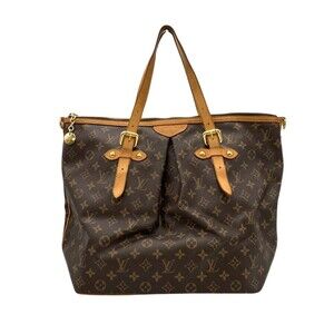 LOUIS VUITTON Authentic Brown Monogram Canvas Tote Bag